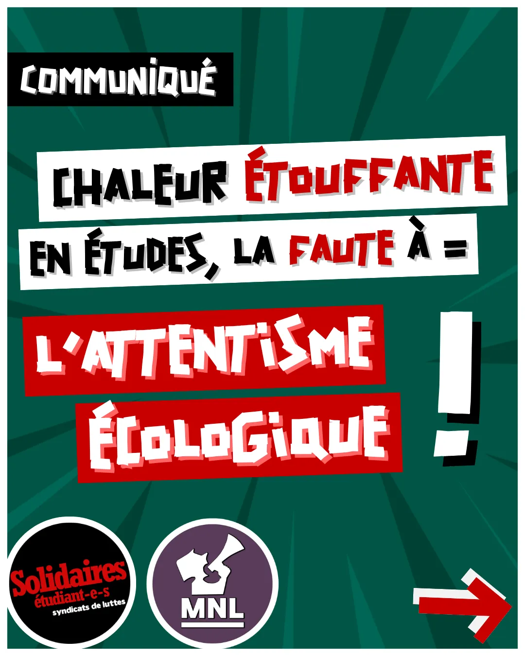 Chaleur étouffante en études, la faute à l’attentisme écologique