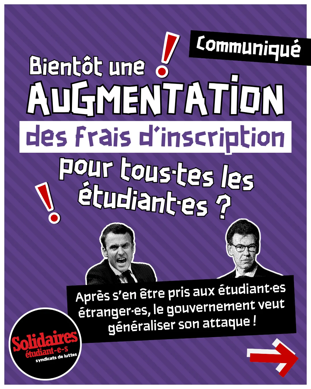 Bientôt une augmentation des frais d’inscription pour tous-tes les étudiant-es ?