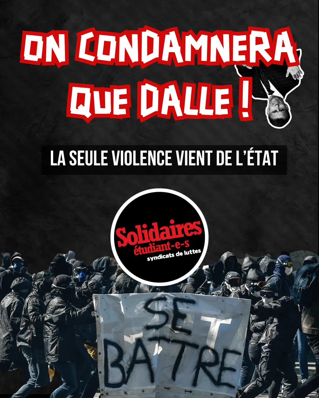 ON CONDAMNERA QUE DALLE !