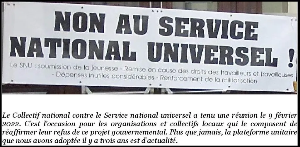 Non au service National Universel