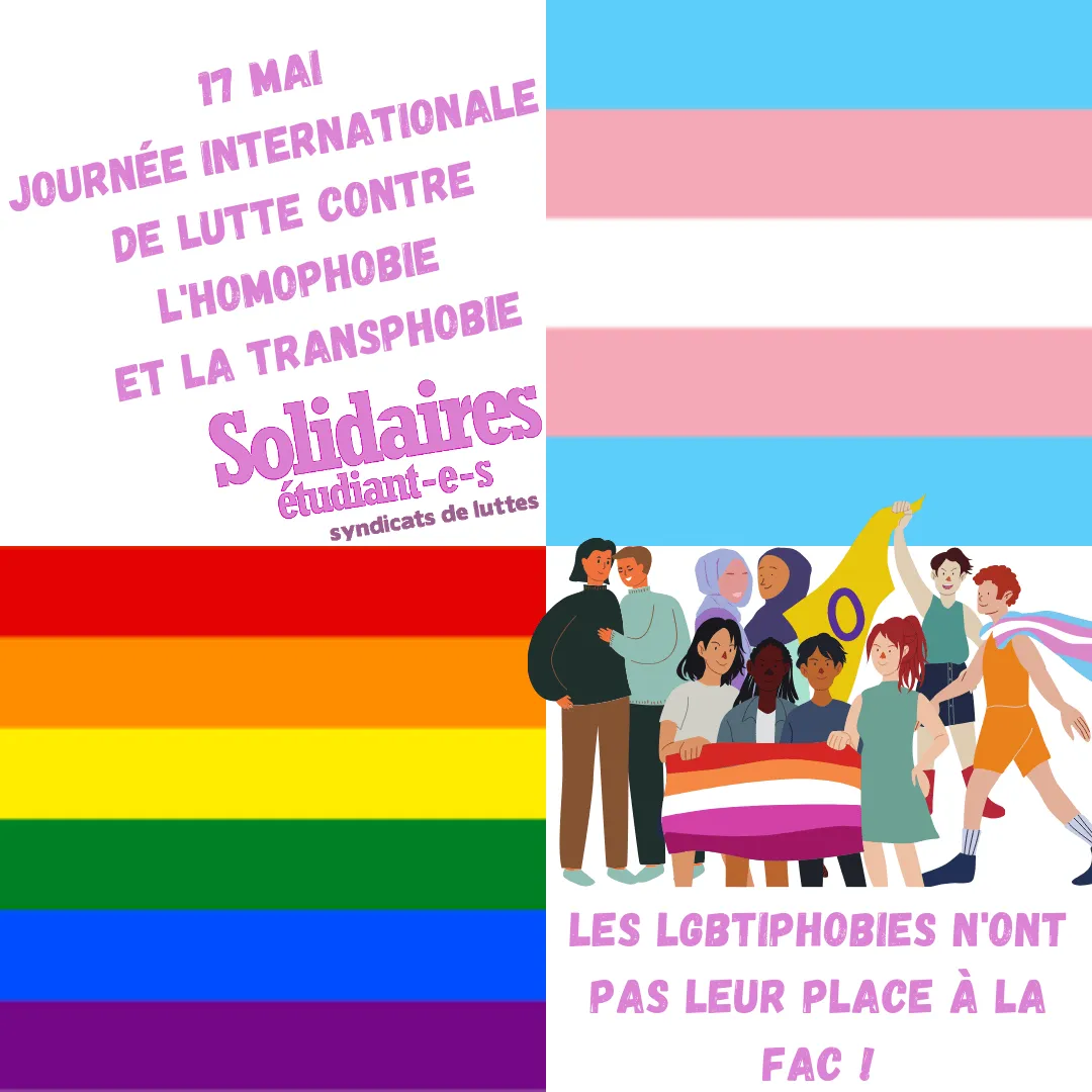 Les LGBTI-phobies n’ont pas leur place à la fac