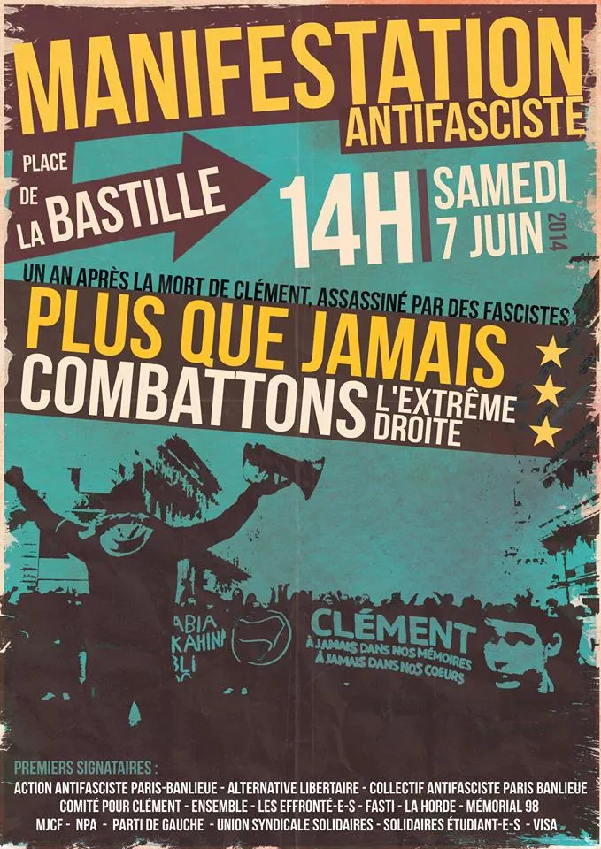 1 an après la mort de Clément : Appel à manifester de Solidaires étudiant-e-s