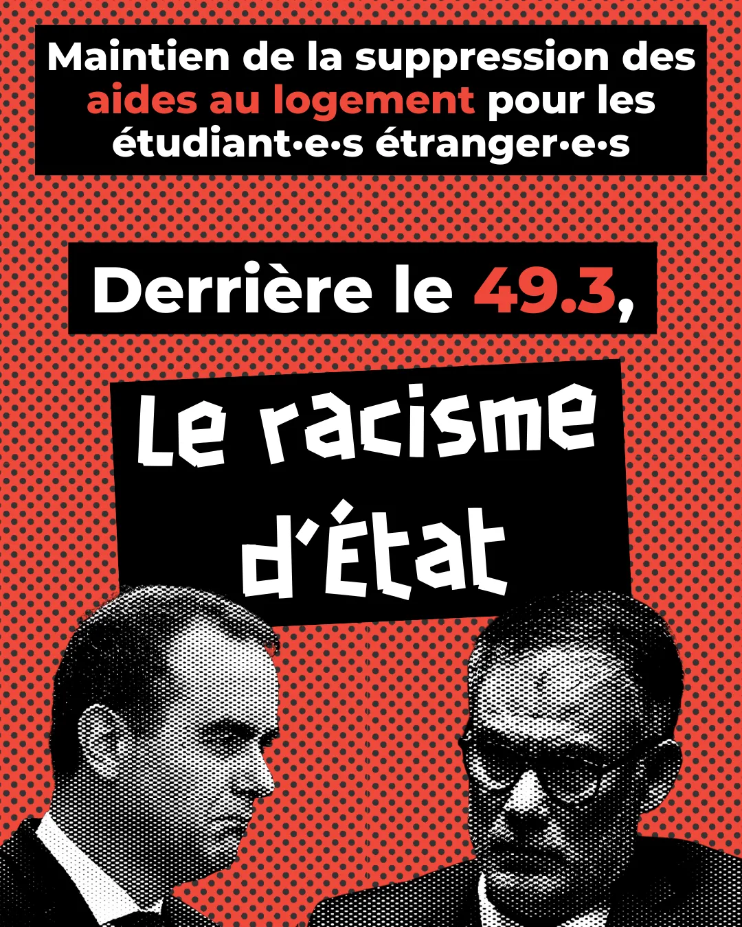 Suppression des APL des étudiant·e·s étranger·e·s : Derrière le 49.3, le racisme d’État