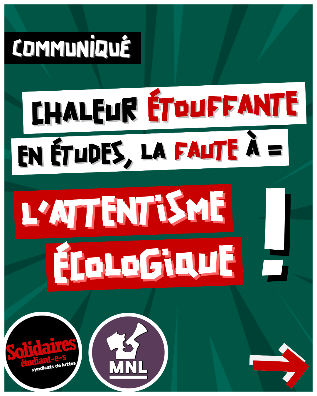 Chaleur étouffante en études, la faute à l’attentisme écologique