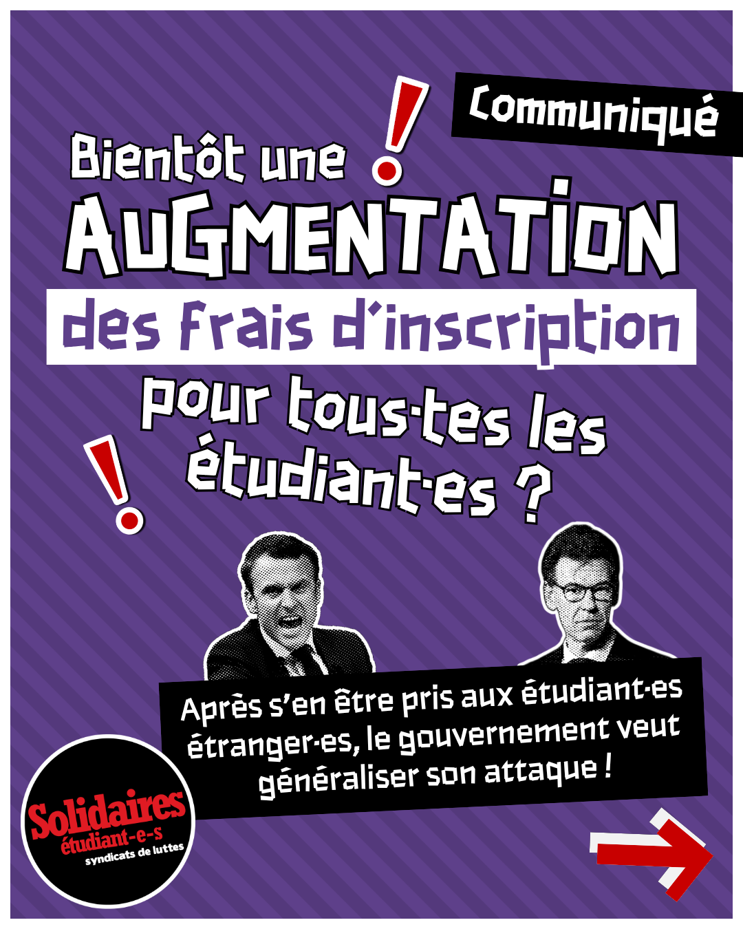 Bientôt une augmentation des frais d’inscription pour tous-tes les étudiant-es ?