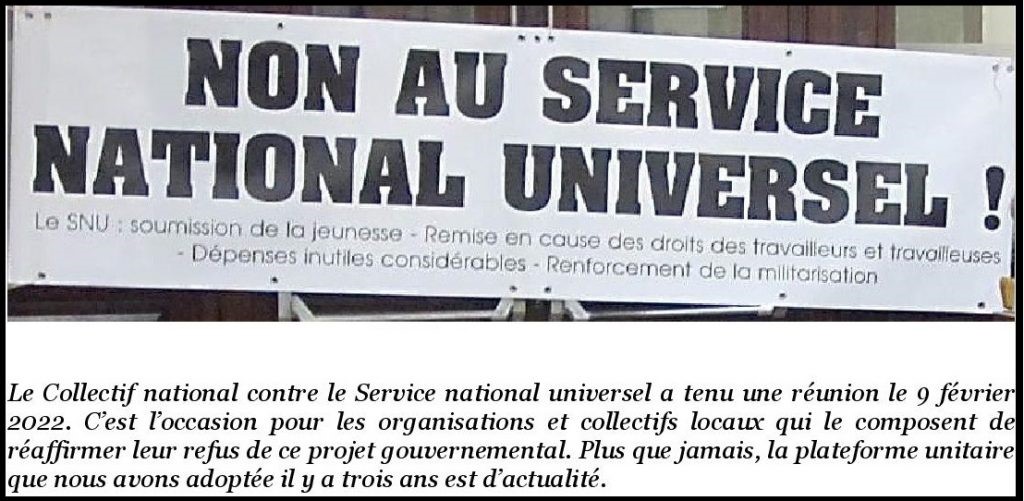 Non au service National Universel