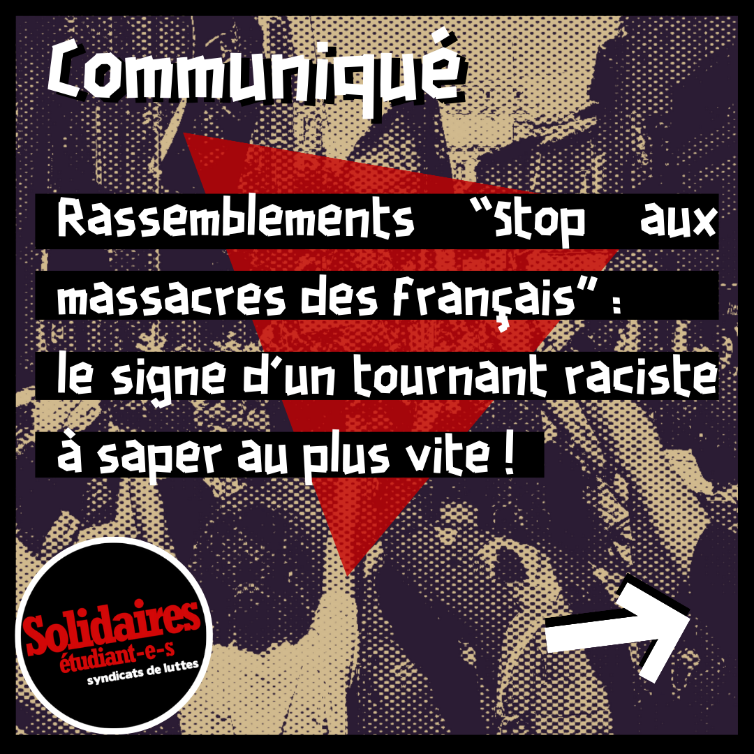 Rassemblements “Stop aux massacres des français” : le signe d’un tournant raciste à saper au plus vite