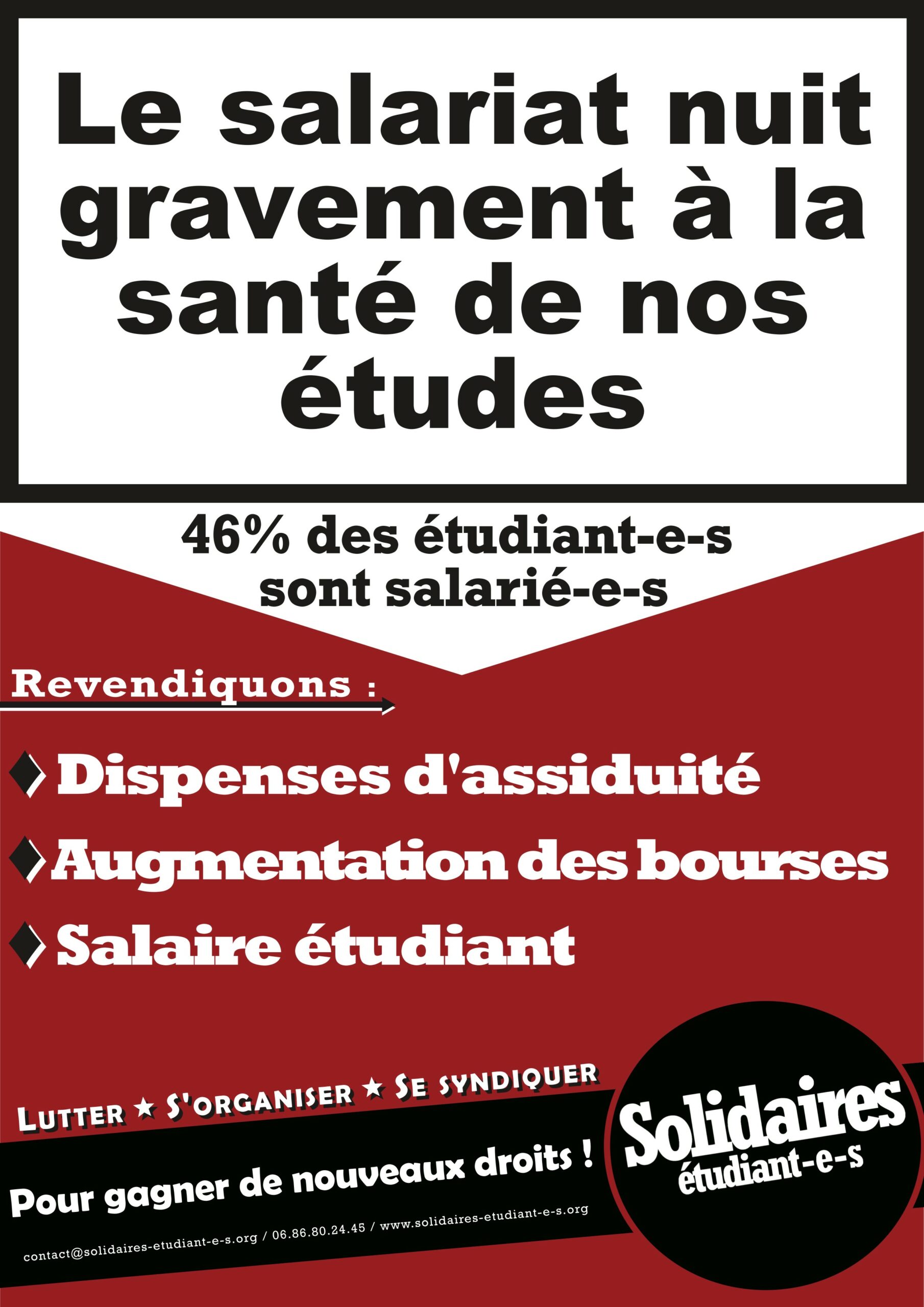 Non au salariat étudiant !